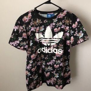 Adidas floral tee